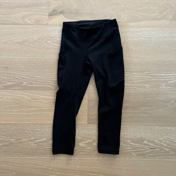 Lululemon Speed Up Crop 21" Leggings Black sz 4 - Picture 4 of 7